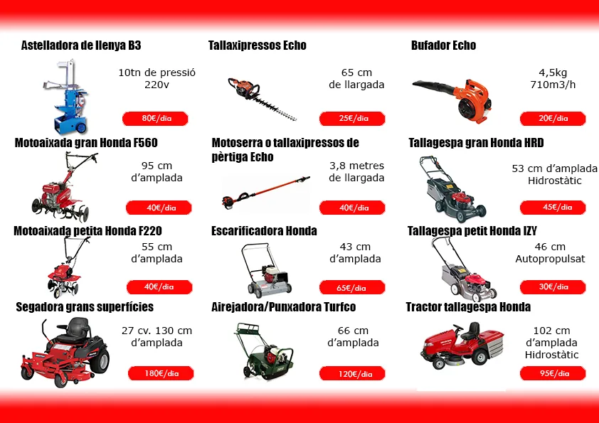 Tecomac wood chipper hire leaflet
